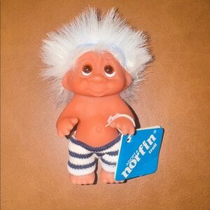 1985 Vintage Norfin DAM troll doll “Cool Dude” 3” new With tags